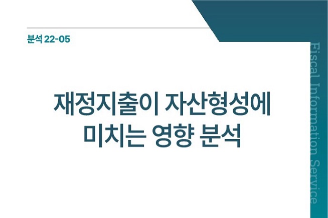 재정지출이 자산형성에 미치는 영향 분석